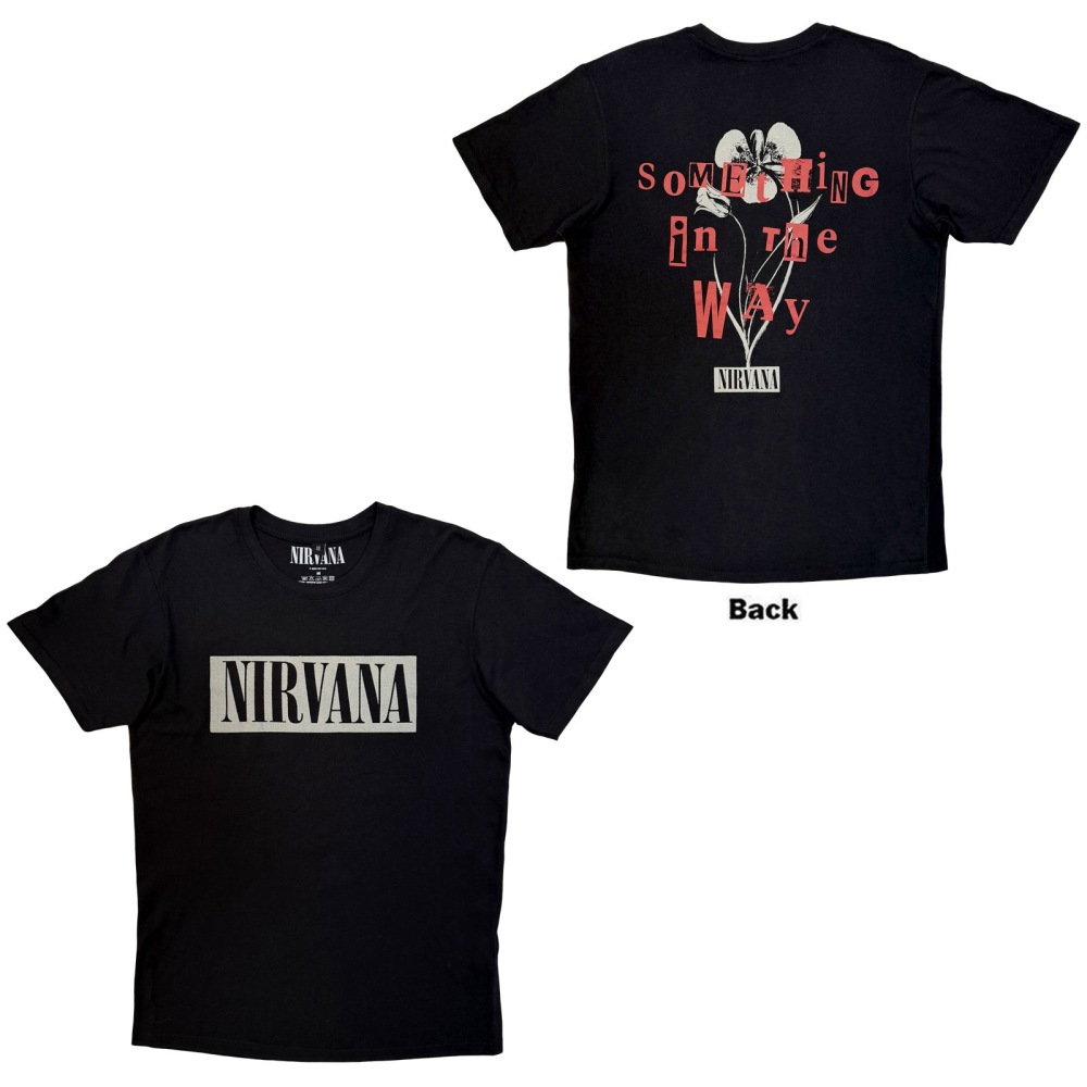 Nirvana - Something In The Way Heren Tshirt - Zwart